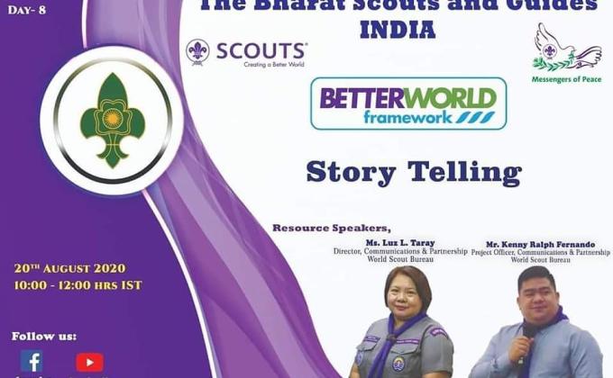 Day-8 VIRTUAL WEBINAR ON BETTER WORLD FRAMEWORK.
 STORY TELLING 