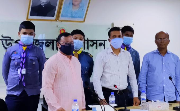 চাটখিল উপজেলার ত্রৈবার্ষিক কাউন্সিল সভায় স্বেচ্ছাসেবকের দায়িত্ব  পালনে  রোভার স্কাউটরা