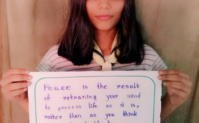 Poster Making for International Day of Peace 2020