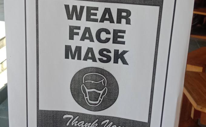 Face mask wear awareness program