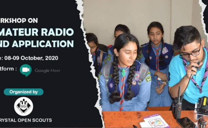Workshop on Amateur Radio and Application organized by Crystal Open Scouts

