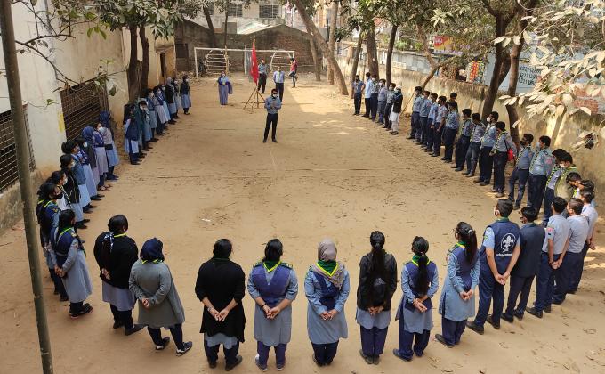 সমতট মুক্ত স্কাউট গ্রুপের 'দীক্ষা গ্রহন' অনুষ্ঠান ২০২১