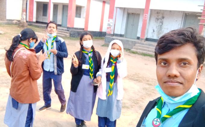 ৪র্থ নাটোর জেলা রোভার স্কাউট মেট কোর্স ২০২১ এর প্রথম দিন