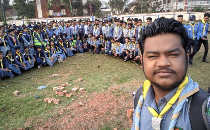 ব্রাহ্মনবাড়িয়া জেলা কর্তৃক আয়োজিত রোভার মেট কোর্স এর শেষের দিন 