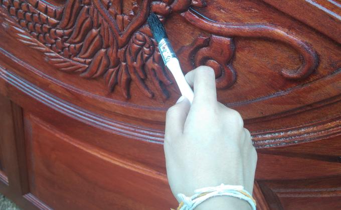 ทาสีประตูช่วยพ่อ