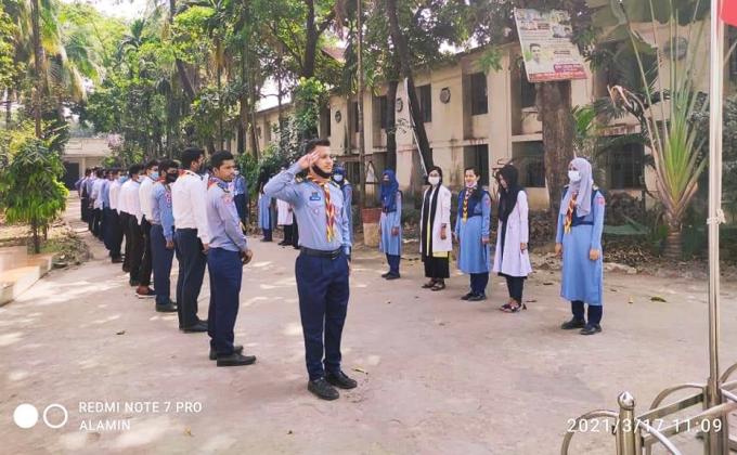১৭ ই মার্চ ২০২১ উপলক্ষে ঢাকা পলিটেকনিক ইনস্টিটিউট রোভার স্কাউটস গ্রুপের সাপ্তাহিক ক্রু মিটিং 