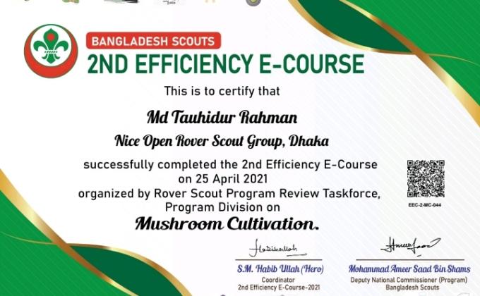 বাংলাদেশ স্কাউটস ২য় দক্ষতা অর্জন ই-কোর্স ২০২১
