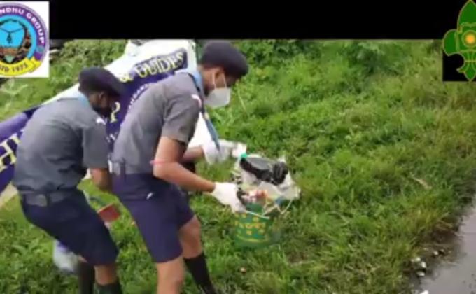 cleaning and Reduce plastic from our mother earth