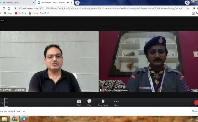 webinar on carrer counselling.