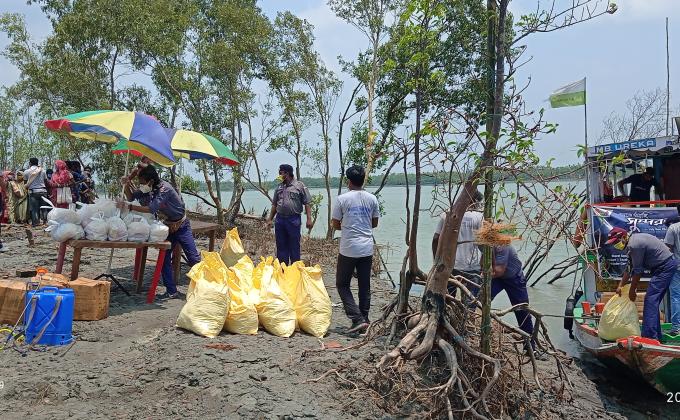 Yaas Cyclone Relief Camp at Sundarbon
