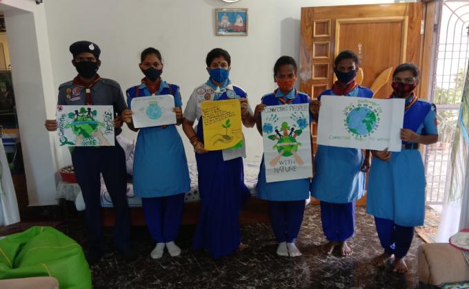 World environment day, awareness through posters and flyers ##BSGindia Monalisa Das and team 