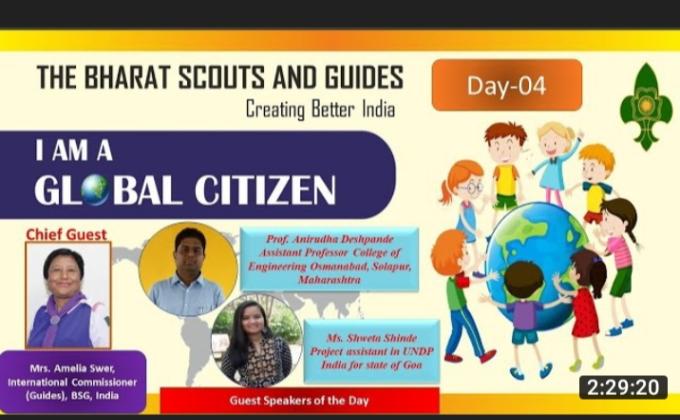 I Am A Global Citizen - " A series of Webinar on SDGs Goals" [ Day - 4 ]