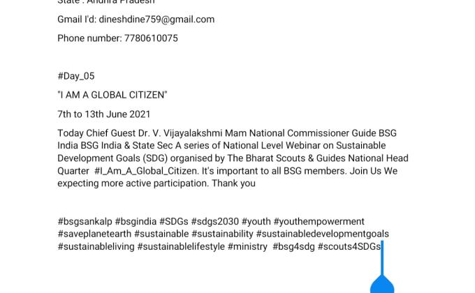 I am global citizen day 5 report