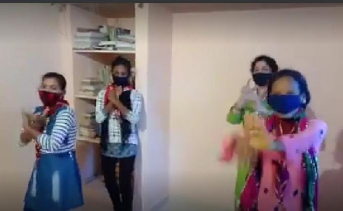 sankalp 2.0,activity 17,mask campaign anthem, ##BSGindia ##bsgsankalp Monalisa Das and team 