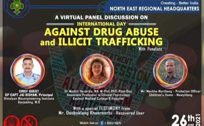 VIRTUAL PANNEL DISCUSSION ON INTERNATIONAL DAY AGAINST DRUG ABUSE AND ILLICIT TRAFFICKING ORGANISED BY BHARAT SCOUTS AND GUIDES