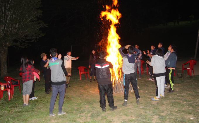 social service camp at Gorayna Monastery