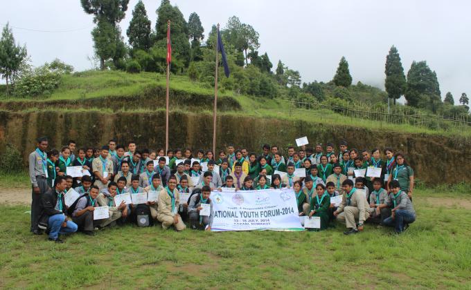 National Youth Forum 2014  Kakani training center - Nepal Scouts