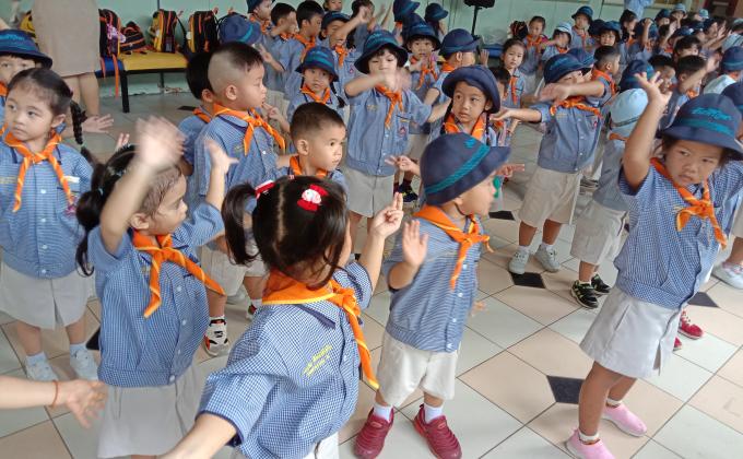กิจกรรมเคลื่อนไหวร่างกายตามจังหวะลูกเสือบีเวอร์