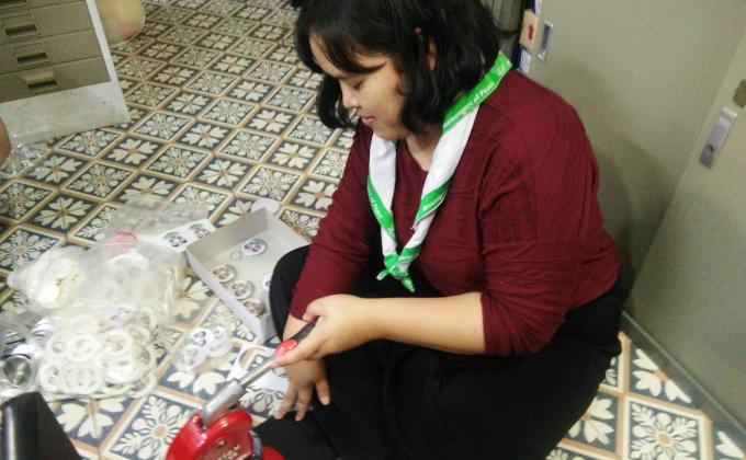 จิตอาสาทำพวงกุญเเจJSV