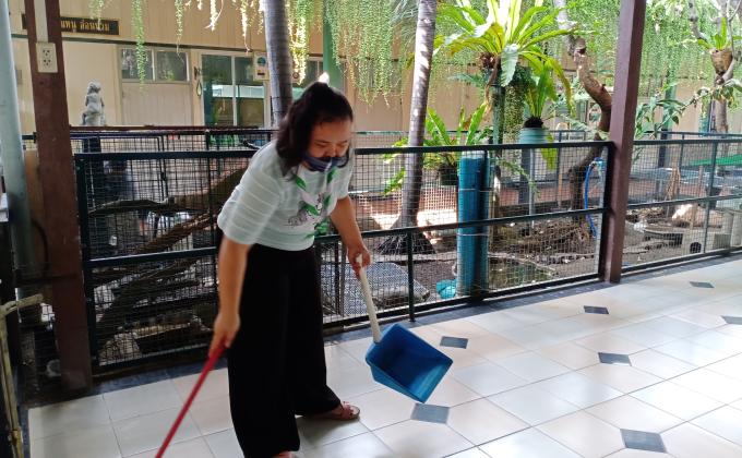 จิตอาสาทำความสะอาดศูนย์เอ๊ะ