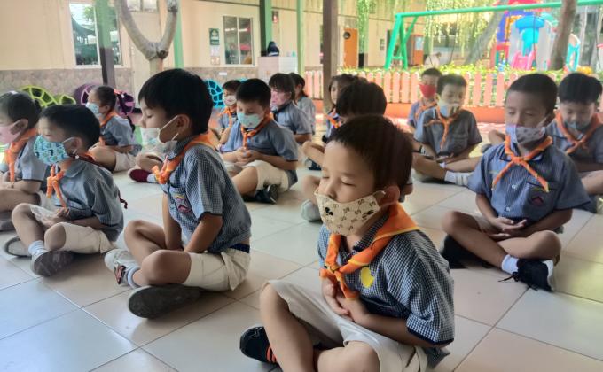 กิจกรรมลูกเสือบีเวอร์ ฝึกสมาธิ