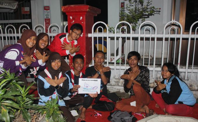  the scout event charity and giving lolipop in last year