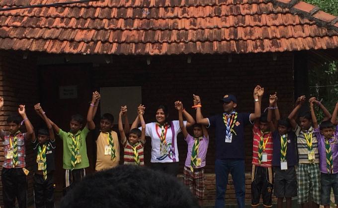 “Messengers of Peace” Awareness Progremme at Colombo Centenary International Scout Jamboree 2014