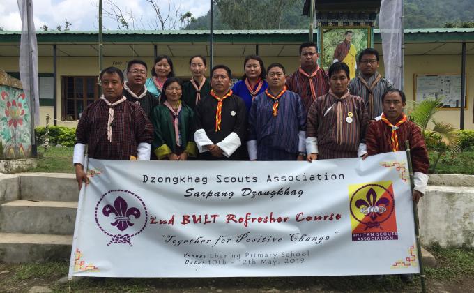 BULT Refresher Course for Scout Leaders of Sarpang Dzongkhag