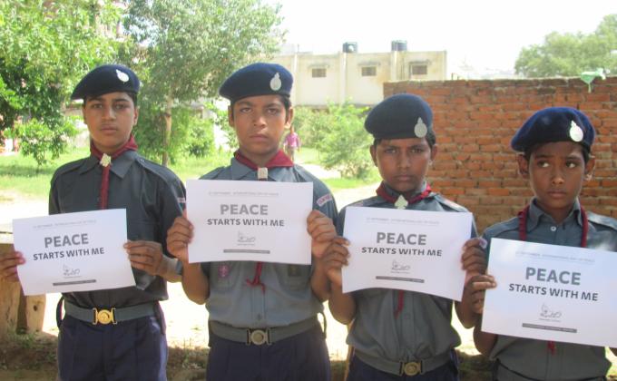 Celebration of International peace day 