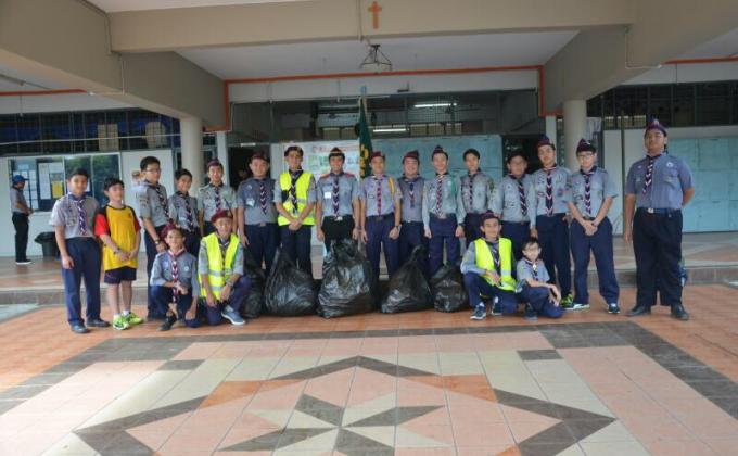 5 KM Clean Hike SMK ST THOMAS' Scouts