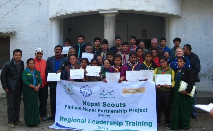 Regional leadership trainings 2014 - Nepal Scouts