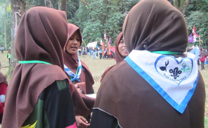 Partisipasi Scout Love for Peace dalam mendukung program Messengers of Peace