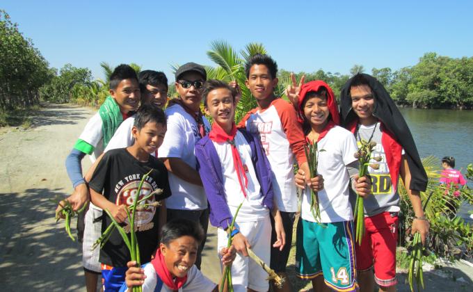 Boy Scouts of the Philippines SNHS Outfit 78 Mangrove Planting Activity