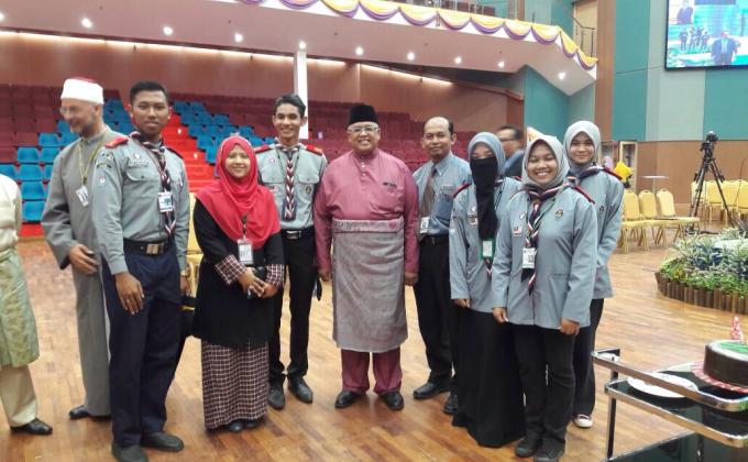 Pengakap KLKM UniSZA ke Majlis Syarahan Tahunan Naib Canselor dan Sambutan Hari Pekerja UniSZA 2017