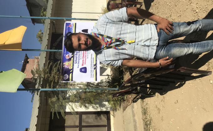 Bags and Clothes Distribute for mentally and physically disabled children