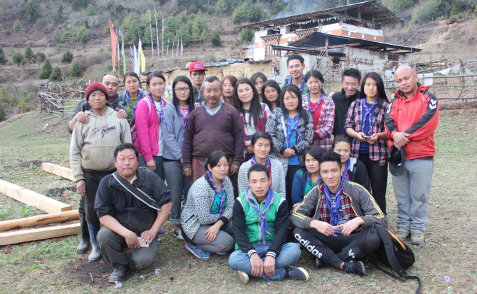 Renovation of an old Lhakhang (temple) in Paro