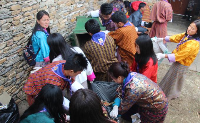 volunteer during Festival