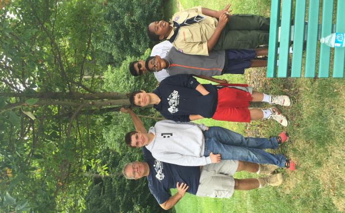 Scouts Help Seniors Experience Nature & Community