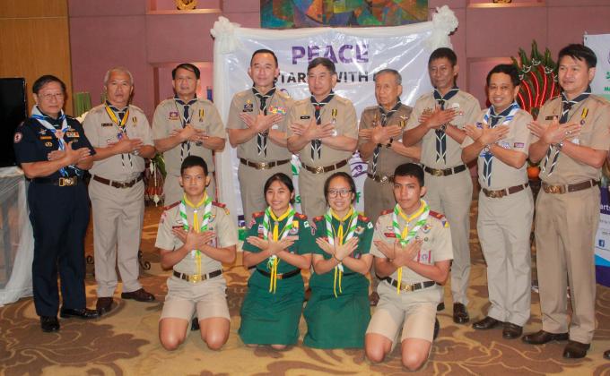  Organized the exhibition "Messengers of Peace" at the annual meeting of the Thailand Scout Council,2017