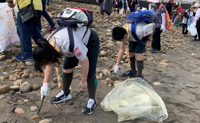 桃園佛光童軍  我行三好淨灘愛地球