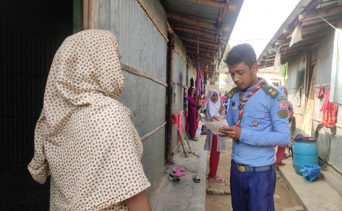 হাম রুবেলা ক্যাম্পেইন এর সিলেট জেলা রোভার স্কাউটস  2