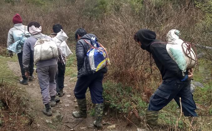 Building house for monk