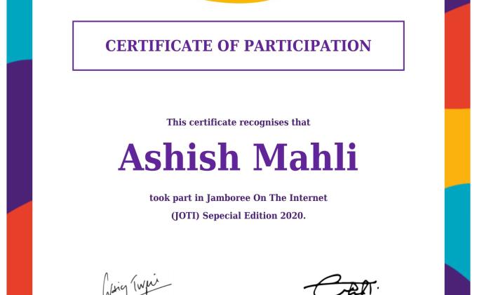 Jamboree on the internet jota - joti special edition 2020