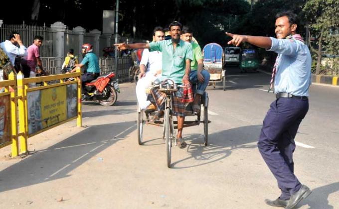Traffic Awareness and Road Safety by Bangladesh Scouts