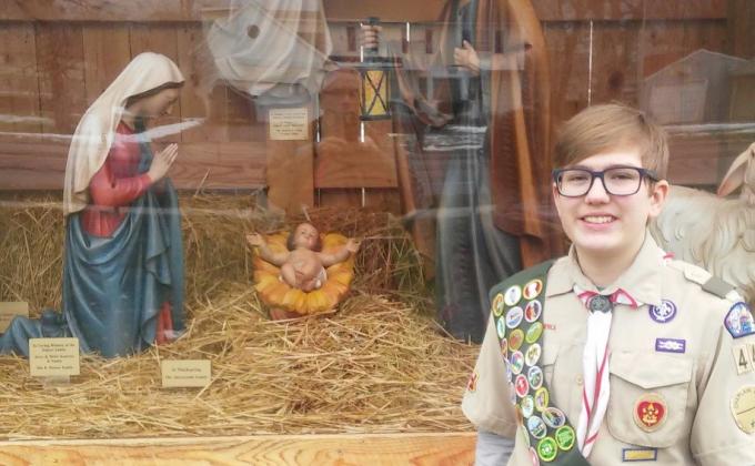 Joseph Smyczynski's Nativity Display at St. Gregory the Great RC Church in Williamsville, NY