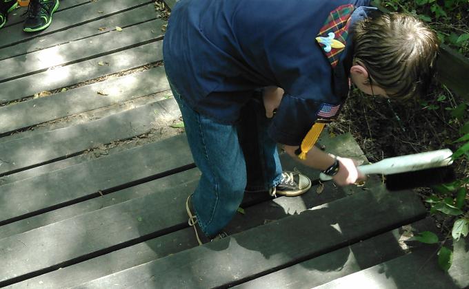 Making Woodland Stairs Safer for Visitors