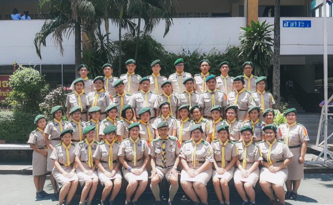 กองลูกเสือวิสามัญปฏิบัติหน้าที่ ในงานสถาปนาคณะลูกเสือแห่งชาติ ประจำปี 2562