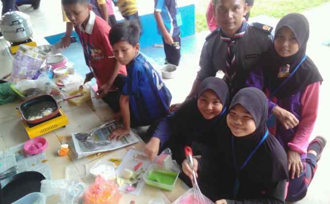 Perkhemahan Agung unit beruniform sk telkong