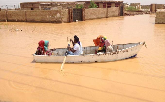 Helping the people damaged by the rains and floods in Sudan