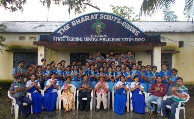 Adult Education and public awarness camp conducting The Bharat Scouts & Guides, Rovers
